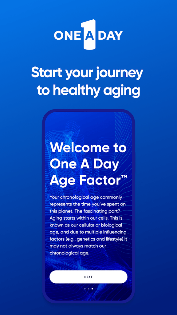 Start your journey to healthy aging with One A Day Age Factor app